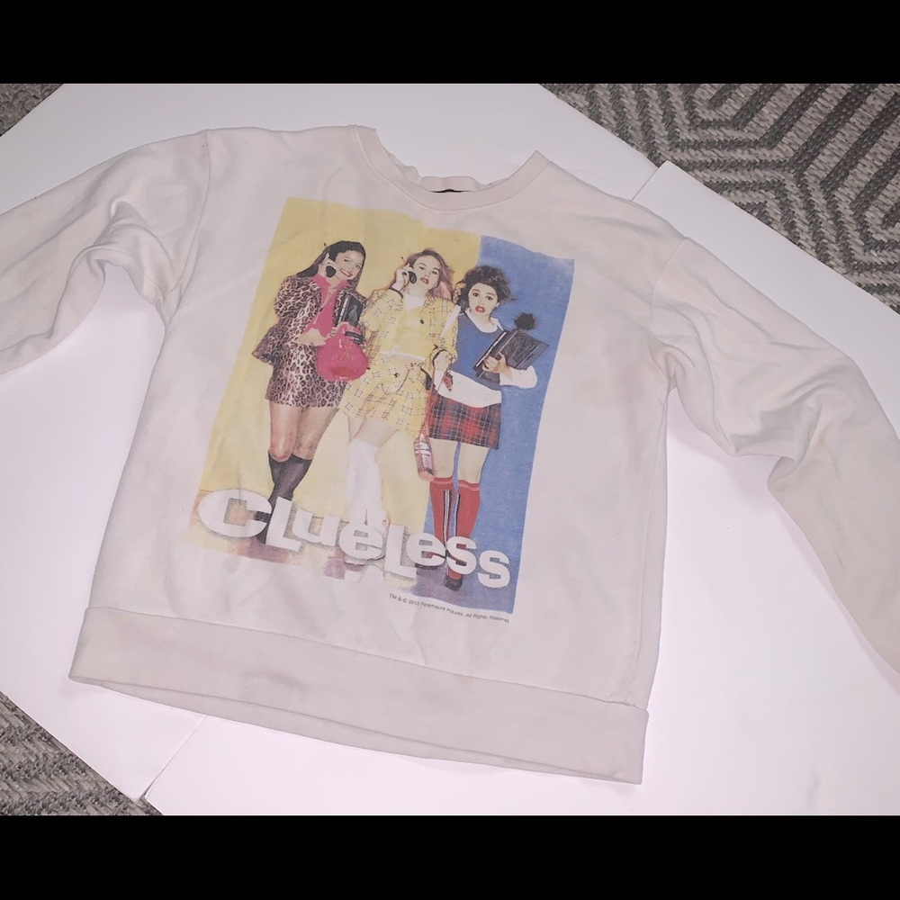Clueless White Sweatshirt